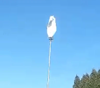 2kw vertical wind turbine spiral type installed on latvia