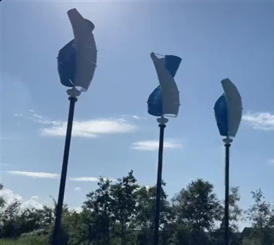 3kw vertical eolic turbine installed in netherlands spiral type vertical wind turbine